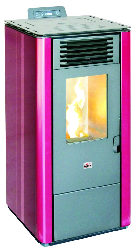 STUFE PELLET QUEEN 12 BORDEAUX CANALIZZ.