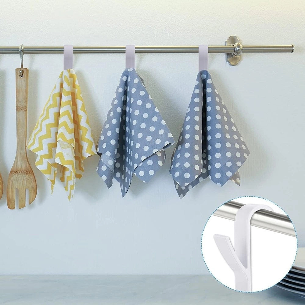 Trade Shop - Set 2 Pz Ganci Per Termoarredo Bagno Appendini Portasciugamani Radiatore 87004 -