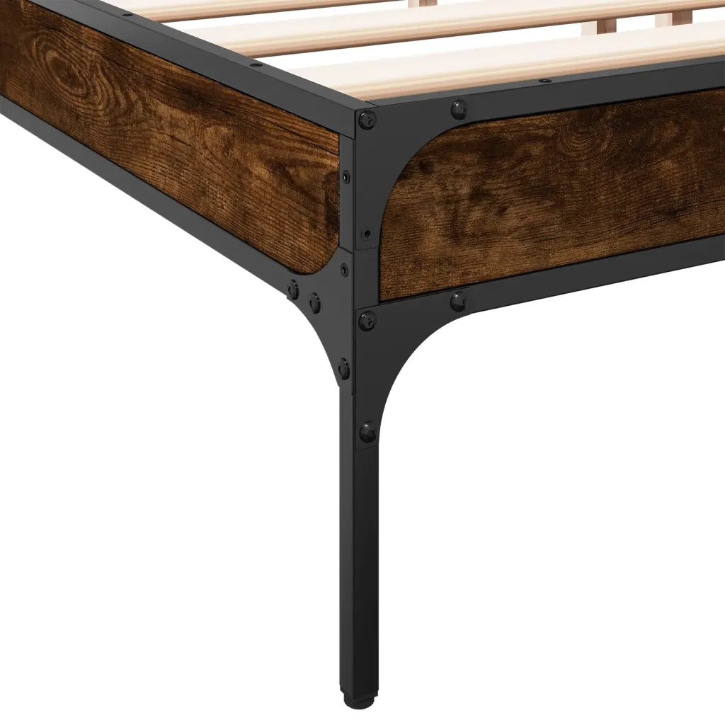 Giroletto Rovere Fumo 200x200 cm in Legno Multistrato e Metallo