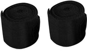 2 Pacchi di Manopole in Cotone per Boxe e Kickboxing Assorbenti di Sudore (Nero)