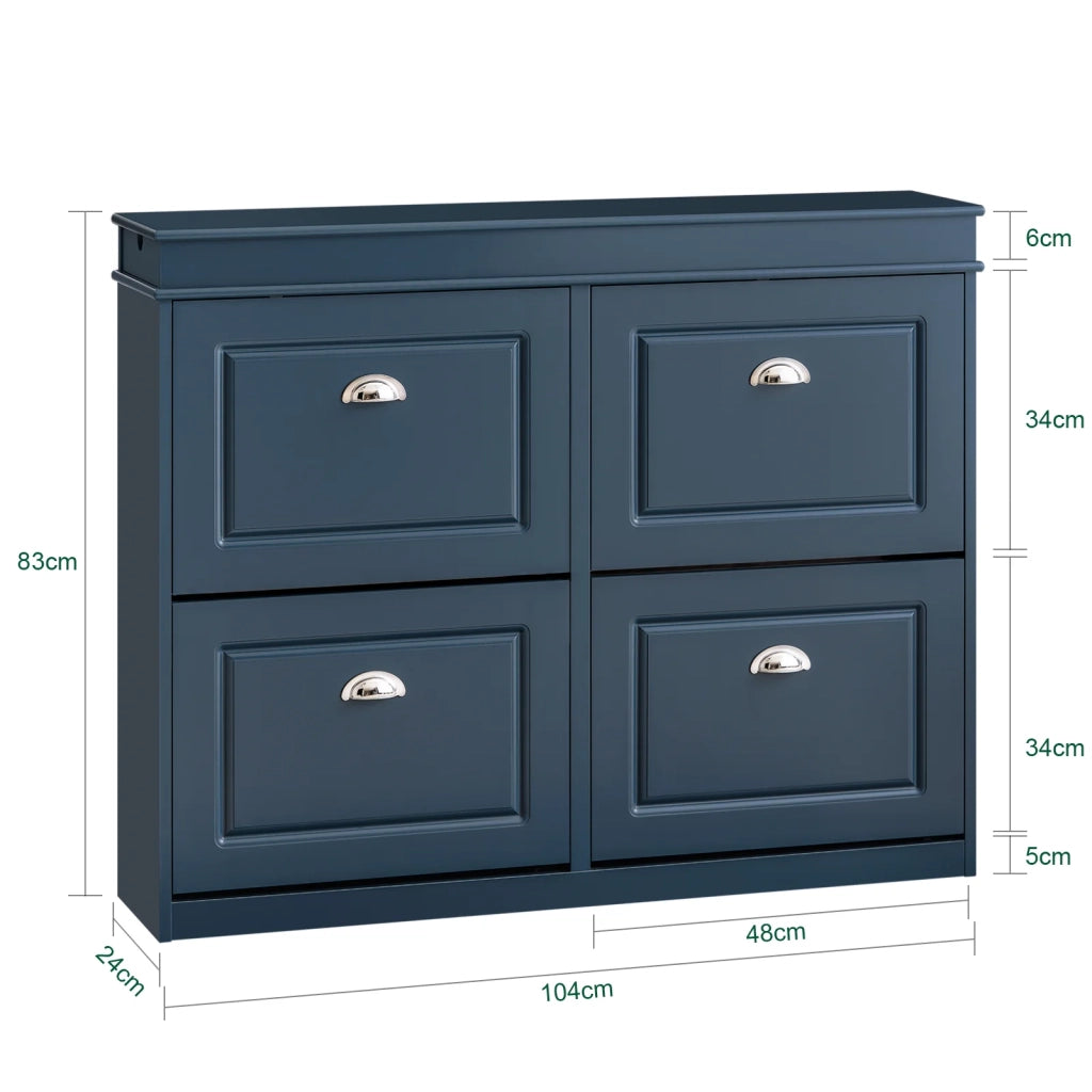 Scarpiera salvaspazio Slim, portascarpe salvaspazio Regolabili blu L104*P24*A83 cm FSR79-B