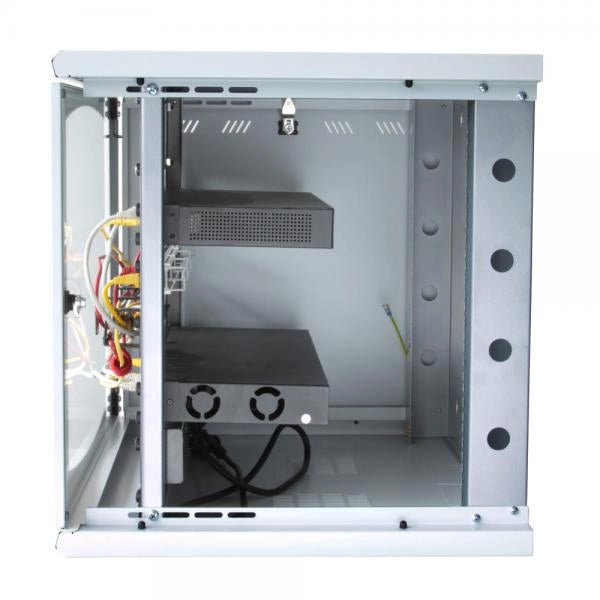Armadio Rack 19'' a muro 10 unità sezione unica prof. 500mm Nero