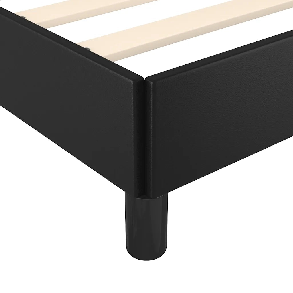 Giroletto con Testiera senza Materasso-Struttura Letto Nero 120x200 cm