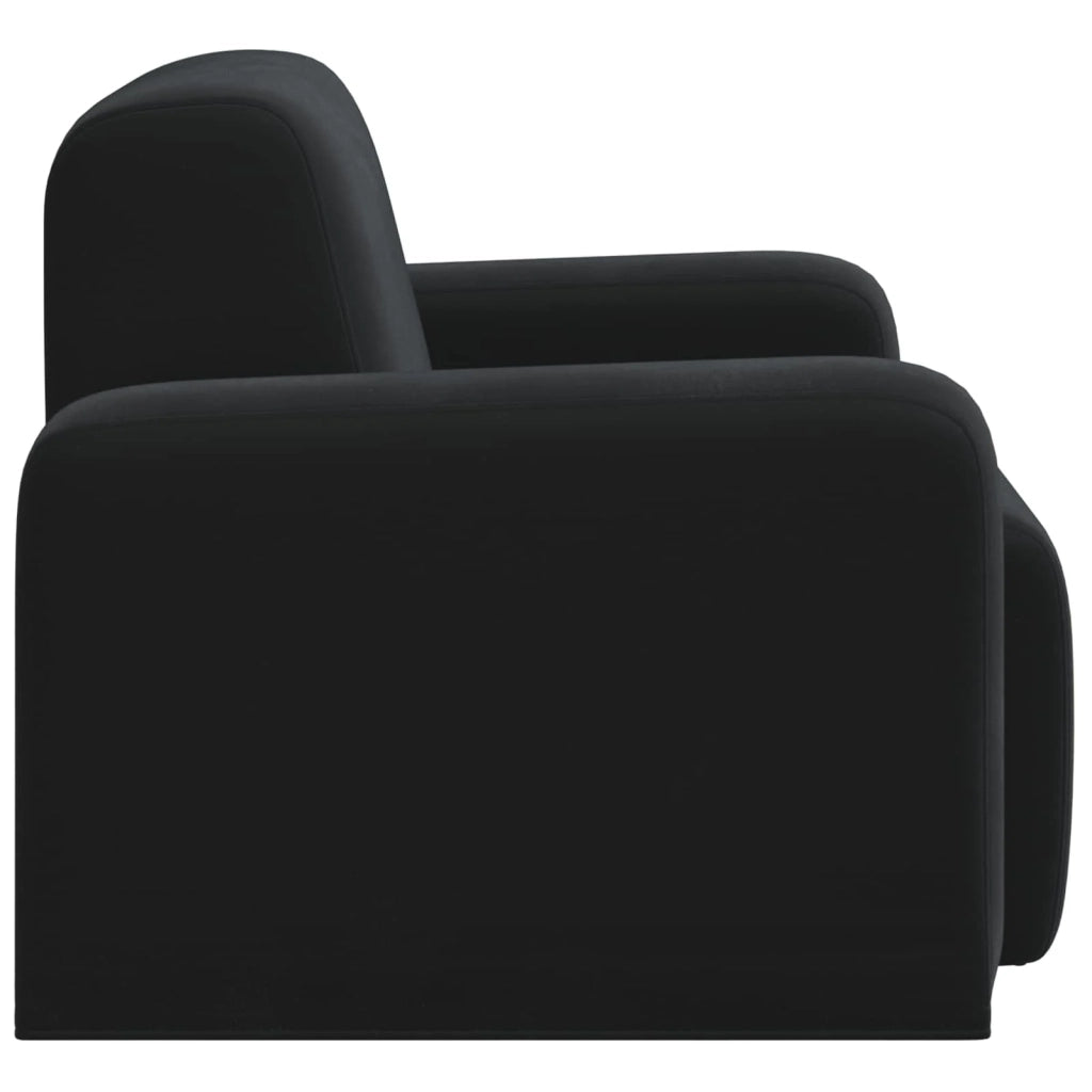 Divano Sedia-Poltrona-Poltroncina Nero Velluto 376339