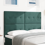 Testiera  Button Tufted Verde Scuro 160 cm Velluto