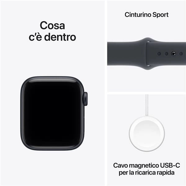 Ap se 3 gps+cellular 40mm midnight aluminium case with midnight sport band - m/l - MEPC4QL/A