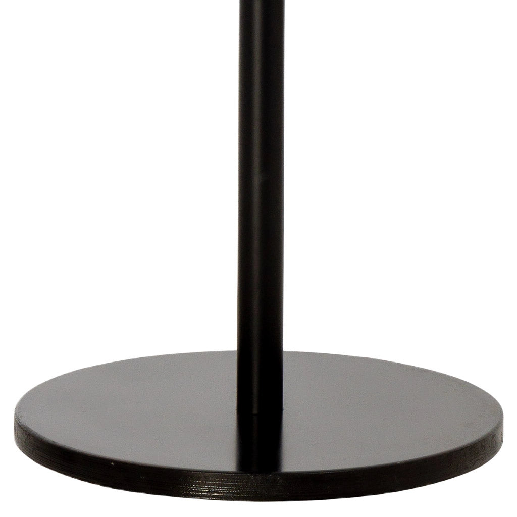 Perchero de metal negro con 5 ganchos D36x178h cm
