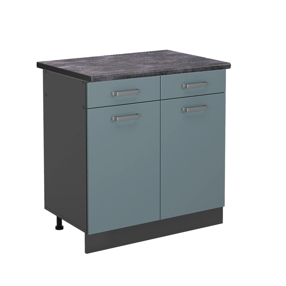 Vicco Mobiletto base per cucina Grigio-blu 80 cm , PL Antracite