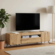 Mobile TV LED Rovere Artigianale Legno ingegnerizzato 897574