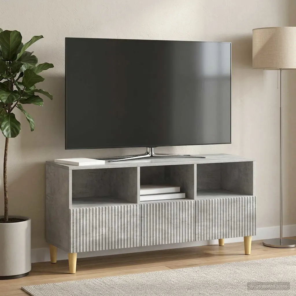 Mobile TV con cassetto Grigio Cemento 102 x 34,5 x 50 cm 894678