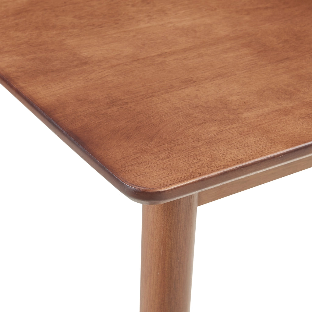 Tavolo da Pranzo Klijori Tavolo da Cucina in Legno di Hevea 140x70 cm Effetto Noce [en.casa]