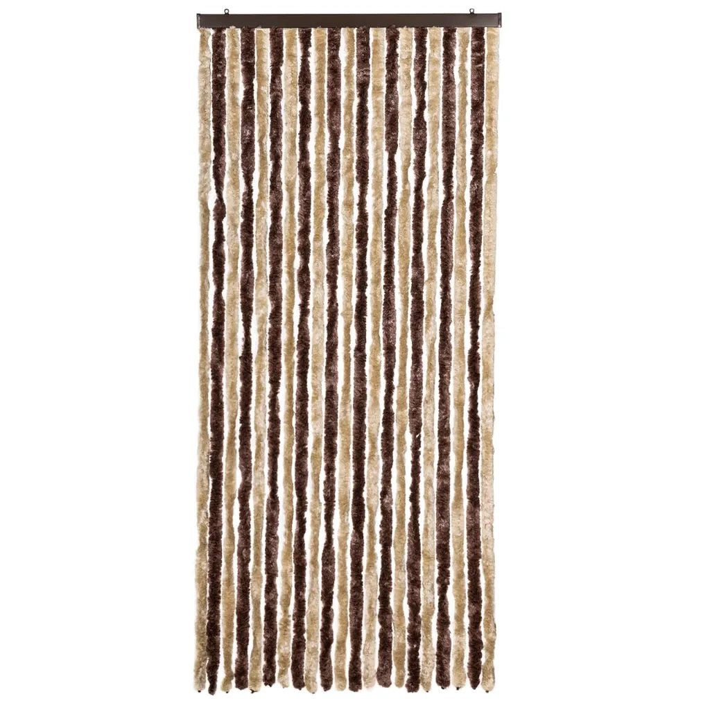 Zanzariera Beige e Marrone Chiaro 90x220cm Ciniglia CFW8207971