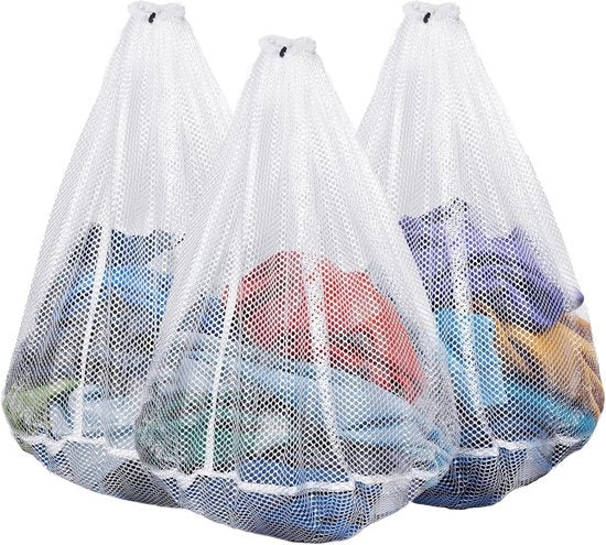 Sacchi per lavatrice e contenitori di stoccaggio - adatti per la lavatrice - con corda per tirare - grovolo (50x60 cm)