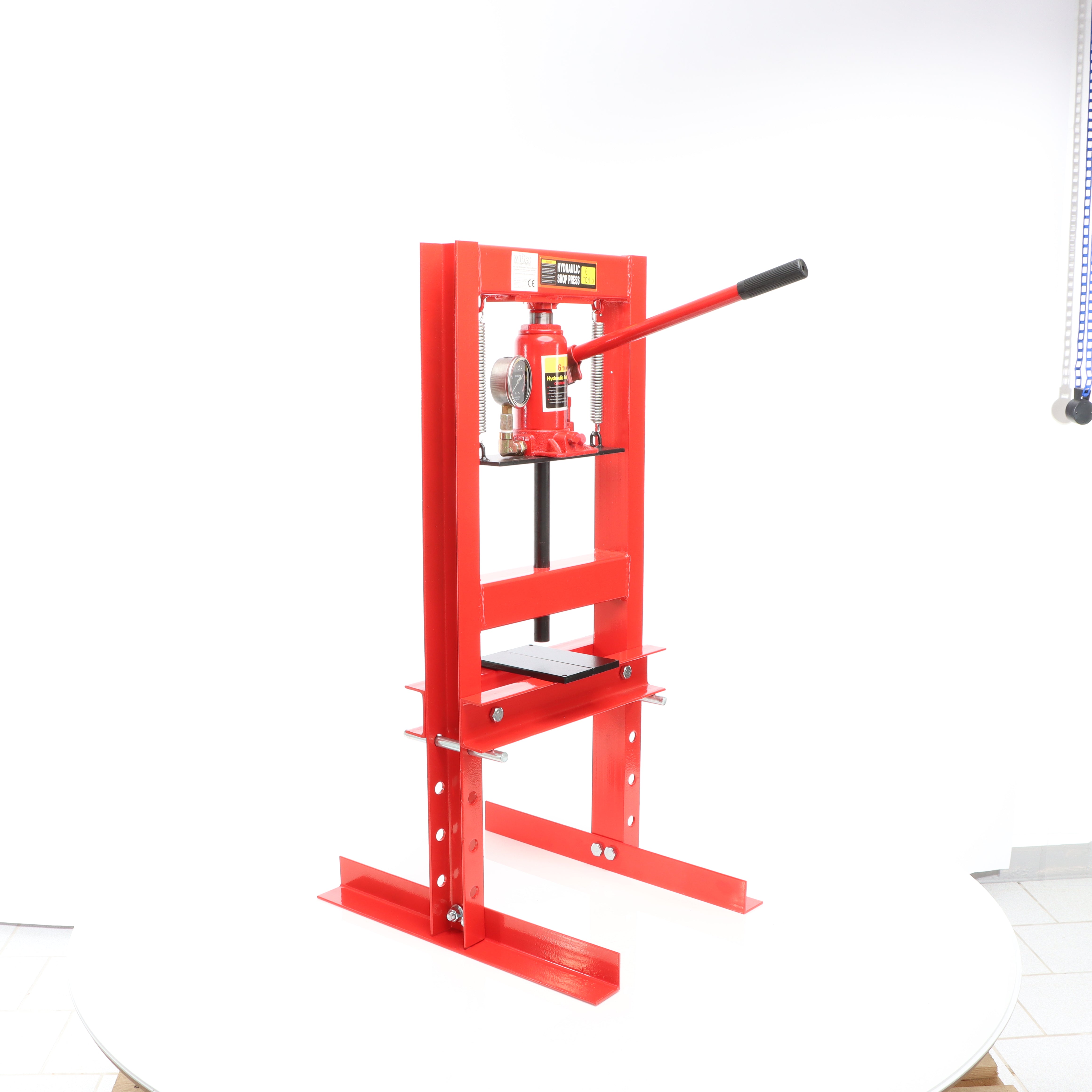 Pressa idraulica da officina 6t Pressa a telaio per cuscinetti con manometro