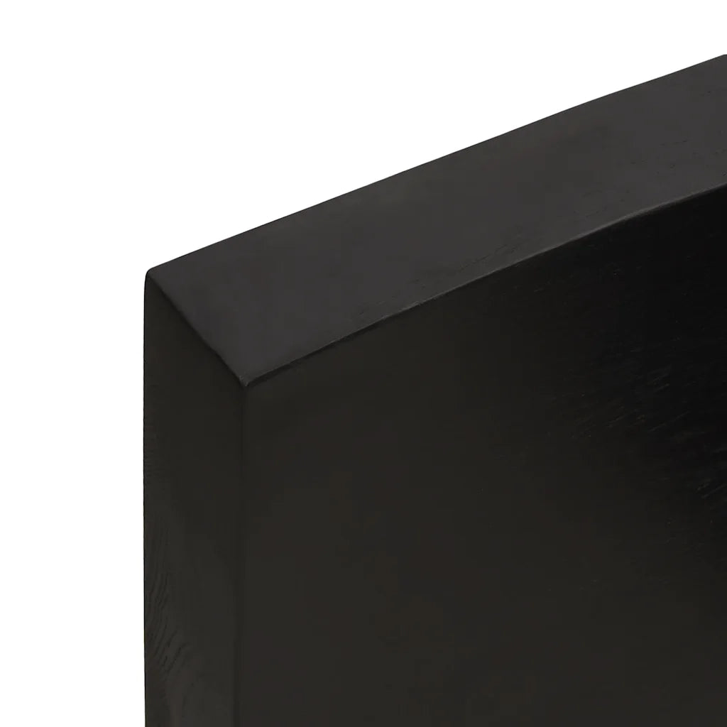 Ripiano Marrone Scuro 140x50x(2-6) cm Massello Rovere Trattato