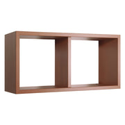 Mensola da Muro In Legno Di Design Modello MORGANA MAXI, Misure 70x35 p23.7 cm. Finitura CILIEGIO - MADE IN ITALY