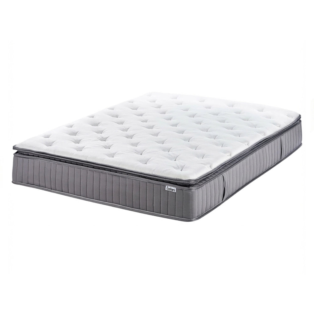 Materasso a molle insacchettate 120 x 200 cm con maniglie imbottitura in schiuma viscoelastica rinfrescante sfoderabile