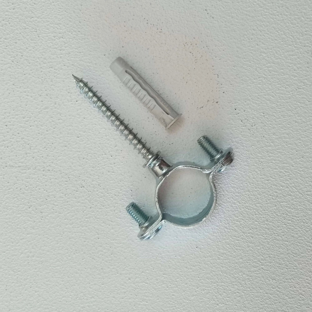 Collare reggitubo collarino zincato per fissaggio a muro tubo rame multistrato, scegli il formato  20mm 25pz