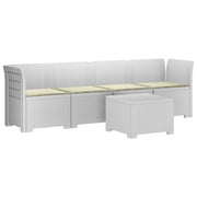 Divano da Giardino a 4 Posti con Cuscini in Stile Rattan PP 3443862
