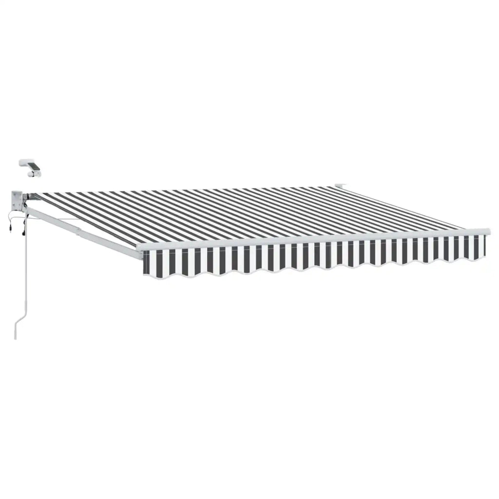 Tettuccio Elettrico Retrattile Antracite e Bianco 3 x 2,5 m 3419595