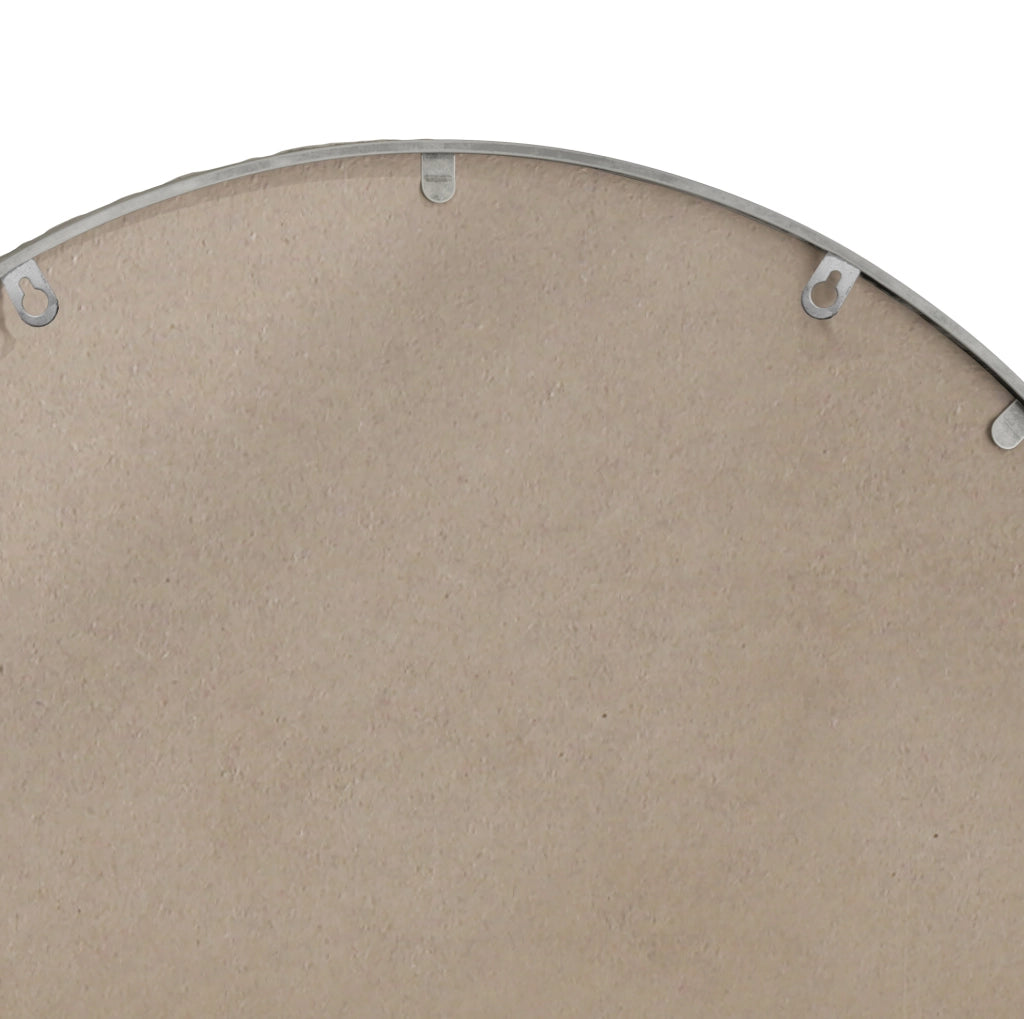 Specchio da parete ad arco 91 x 61 cm in vetro e metallo argentato