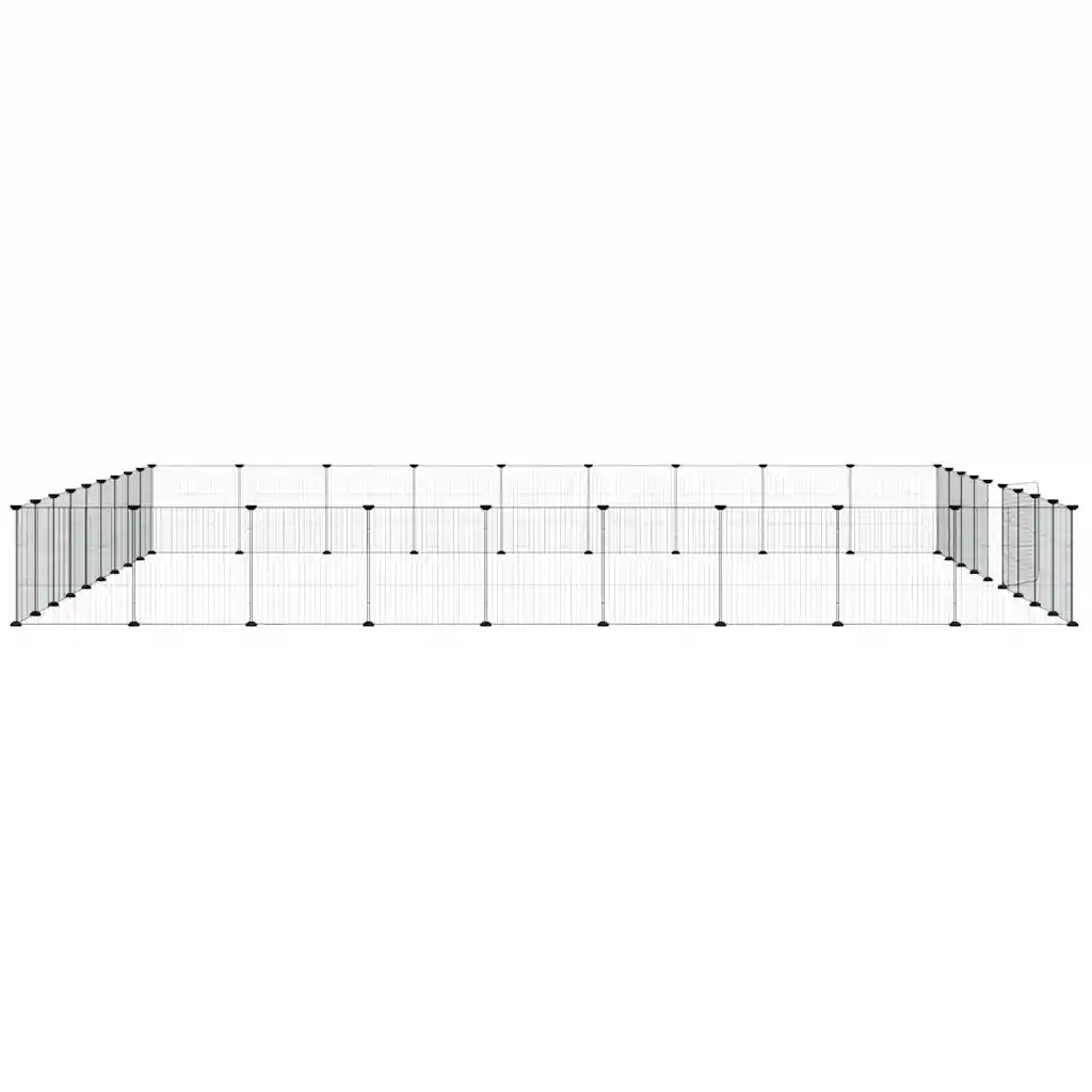 Gabbia per Animali 36 Pannelli con Porta Nera 35x35 cm Acciaio CFW5006314