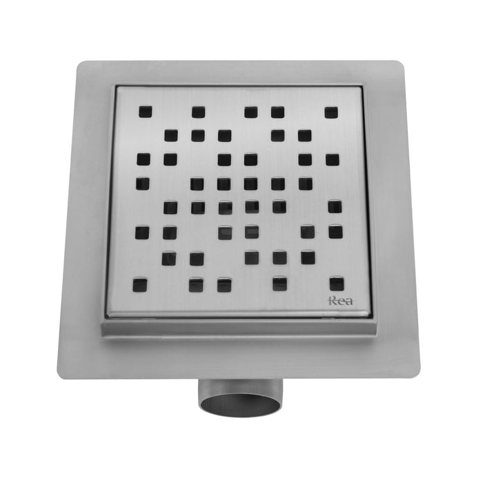 Scarico Lineare Rea Dots Nickel Brush 12x12