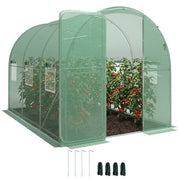 Serra da giardino 3x2x2 m ¨C Minimal ¨C con 6 finestre a rete e porta bloccabile