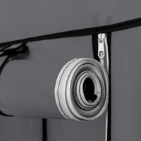 Armadio 170x45x170 cm in finitura nera, ideale per la camera da letto.