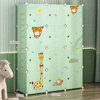 Guardaroba Modulare Cameretta 147x111x47 cm Ideale per Vestiti e Giocattoli
