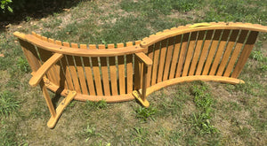 Set sdraio da giardino con cuscino grigio e tavolo