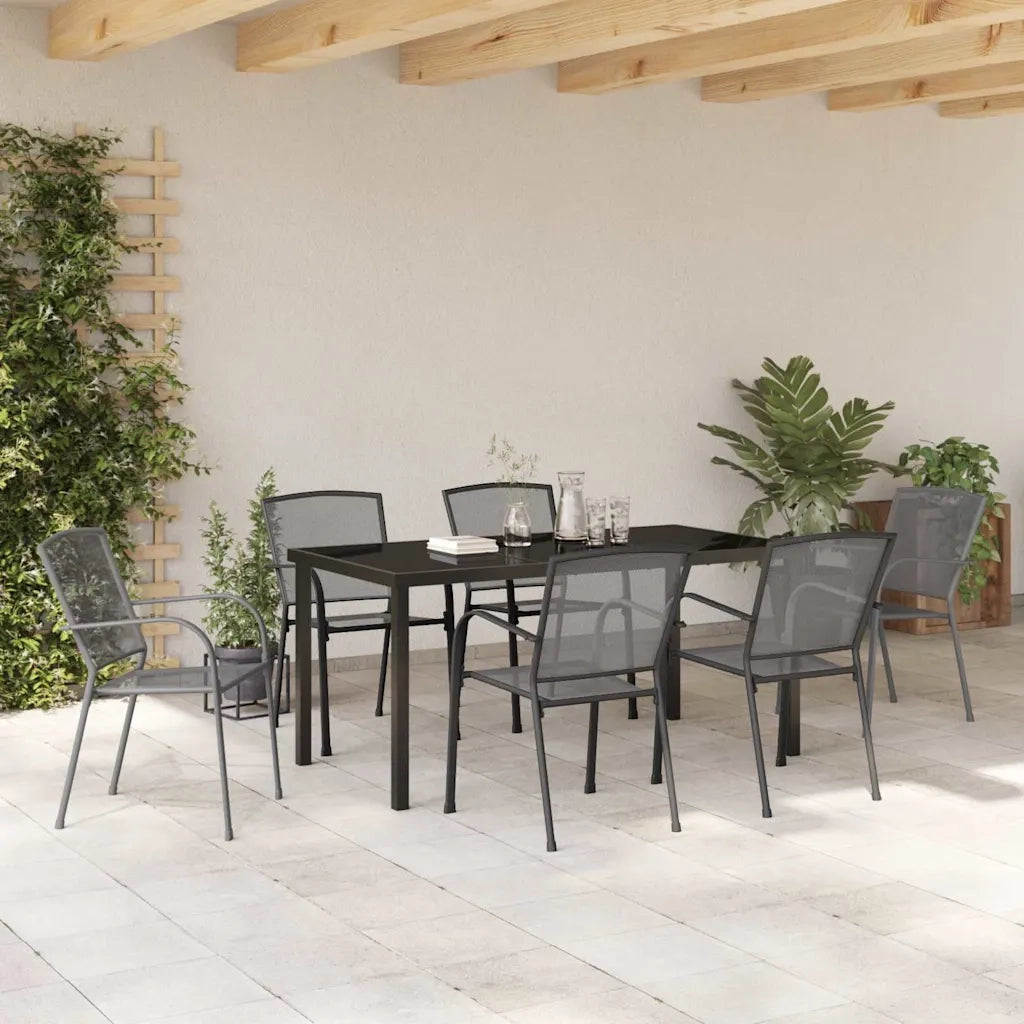 Set da Pranzo per Giardino 7 pcs Antracite 3379286