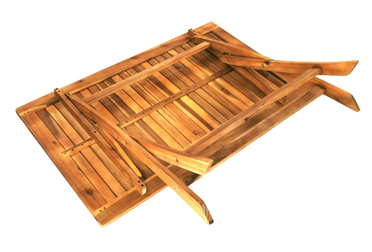 Tavolo da giardino, tavolo da pranzo, tavolo pieghevole, tavolo, in legno di acacia