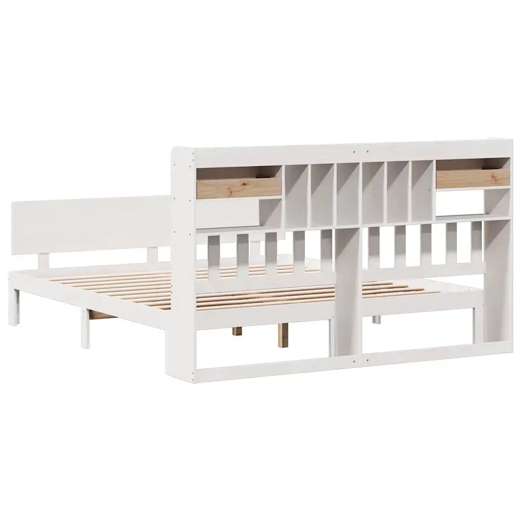 Giroletto con Libreria senza Materasso 180x200 cm in Legno Pino 3322699