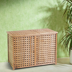 Portabiancheria, doppio legno di noce