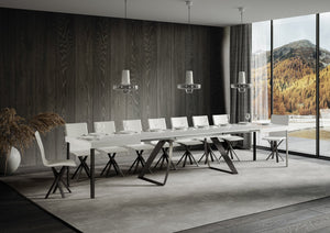 Tavolo Allungabile 180-440x90x77 cm Proxy Bianco Frassino