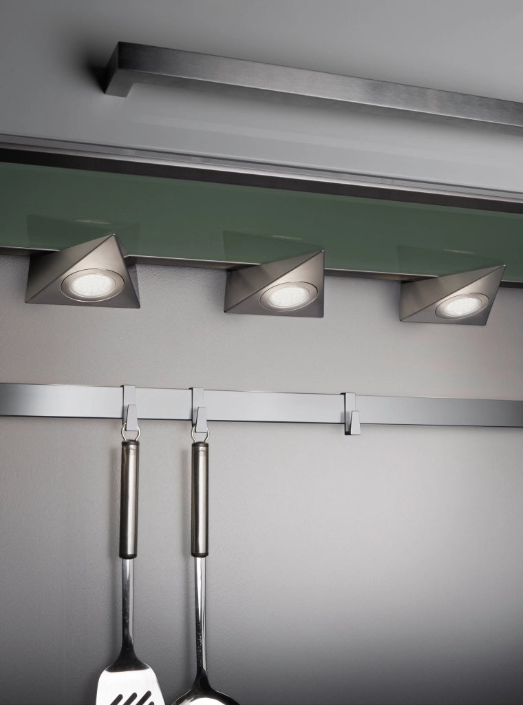 Applique da Interno a LED in Metallo Nickel Opaco