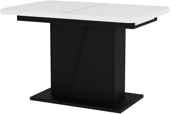 tavolo da pranzo allungabile Fenaro, Bianco, 120 x 80 cm estensibile, allungabile con prolunga per dimensioni del tavolo flessibili
