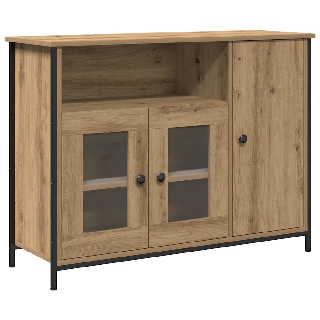 Credenza-Buffet-Armadio da cucina Rovere artigianale 100 x 35 x 75 cm