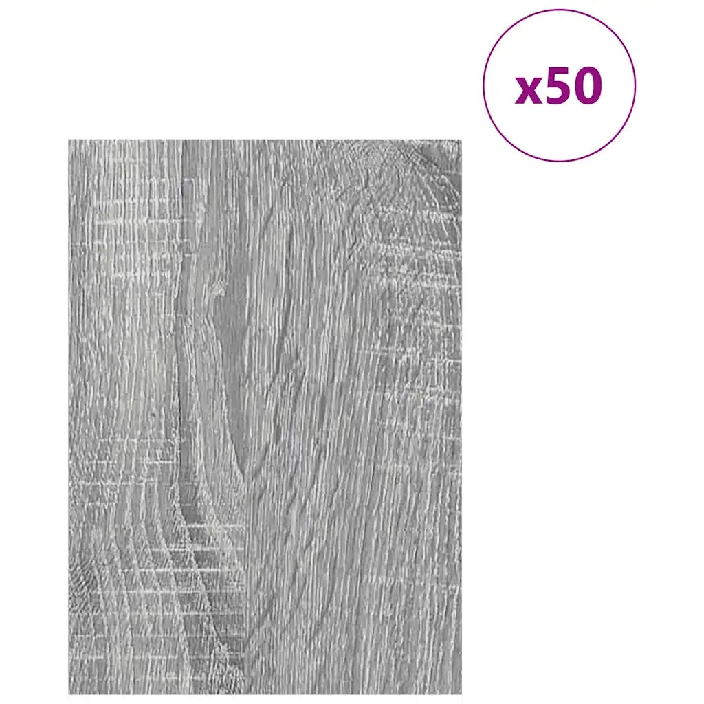 Pannelli decorativi 50 pcs Grigio Sonoma 21 x 30 x 0,27 cm