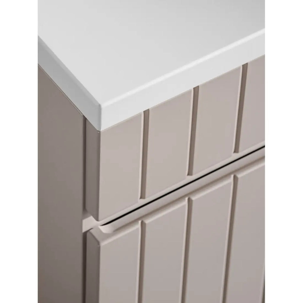 Mobile sottolavabo ICON 100 cm – 1 cassetto – Finitura marrone congo – Stile moderno sospeso