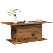 Tavolino da Salotto-Tavolino da soggiorno-Tavolo Legno Antico 102x55,5x40 cm in Truciolato