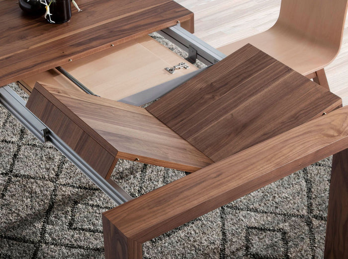 Tavolo da pranzo allungabile rettangolare noce