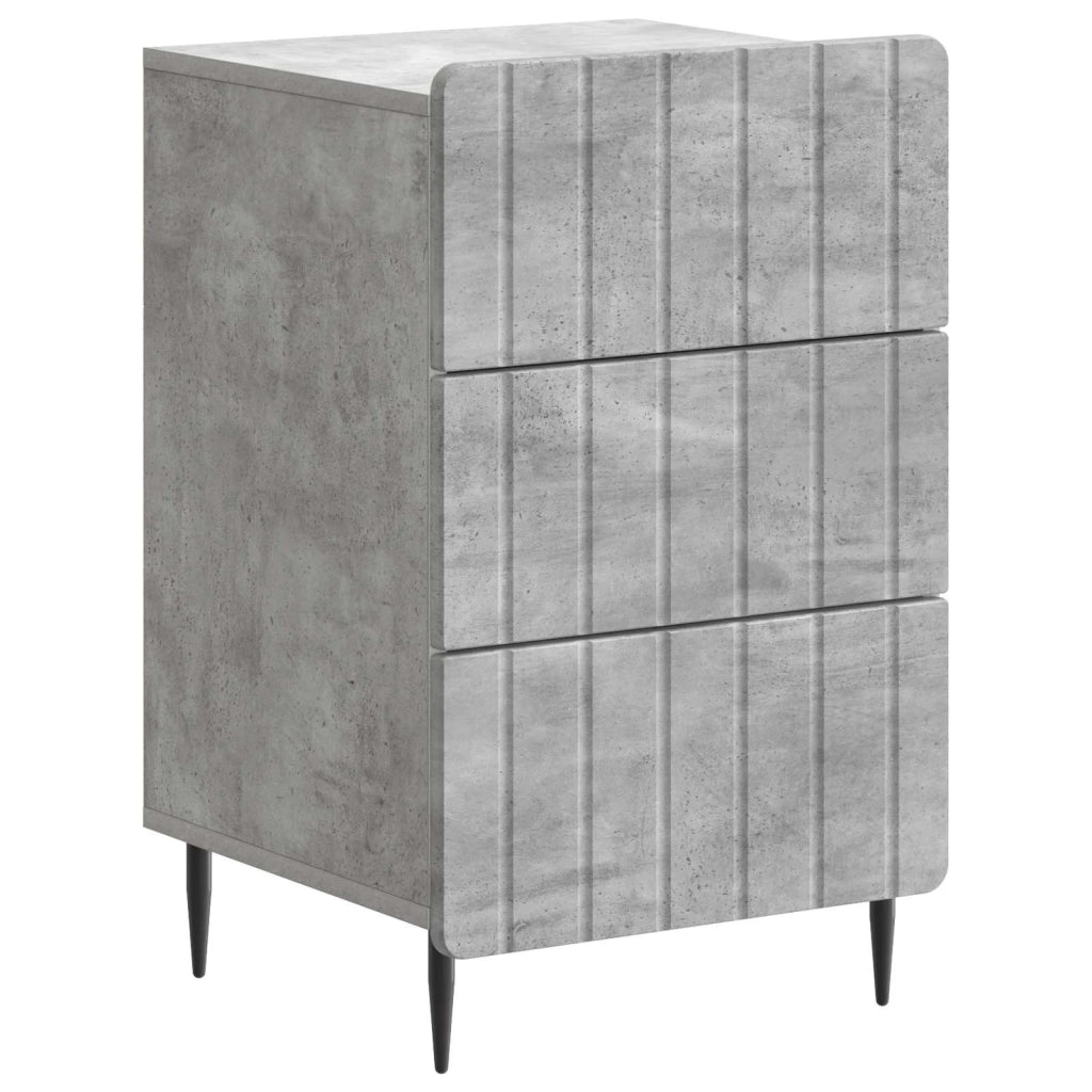 Armadio da Notte con cassetto Grigio Cemento 43x 41 x 68 cm 894328