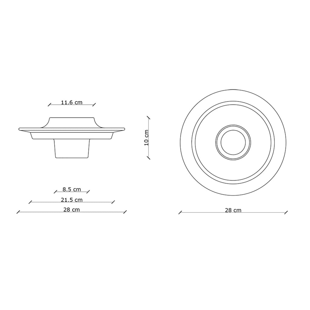 Applique Deco Voilà Ceramica Azzurro Crema 1 Luce E27