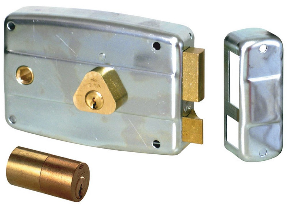 serratura ferro applicare 2m+s cil/interno zincata art. 50571 e.60 dx cod:ferx.vit22533