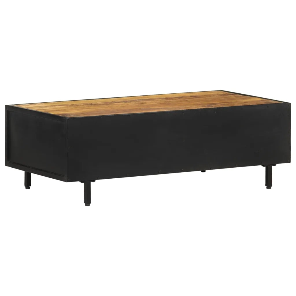 Tavolino da Salotto 105x50x35 cm in Legno di Mango Grezzo cod mxl 25138