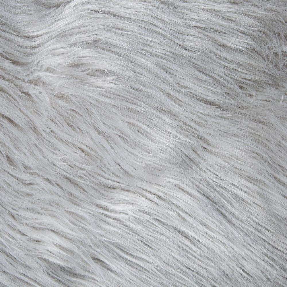 Copriletto in tessuto morbido grigio 200 x 220 cm Coperta in pelliccia sintetica