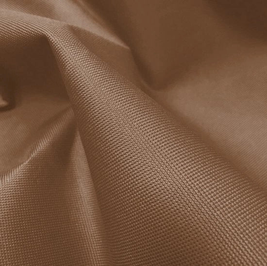 Tela Canvas 600D Buitenzaal Duro e Resistente, Acqua-Impermeabile, Venduto per Metro - Miele Scuro, 2 Metri (200cm x 150cm)