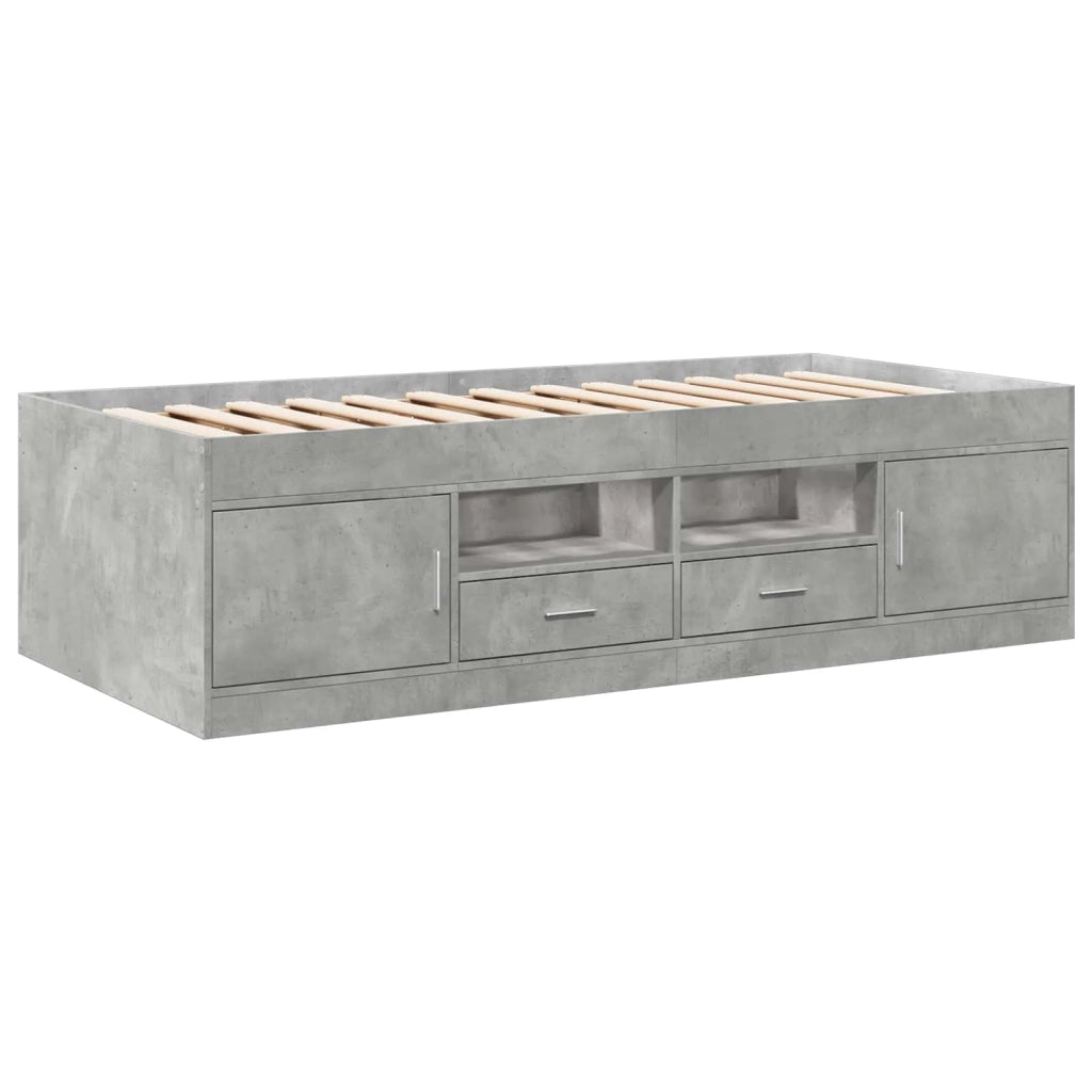 Telaio del letto con storage Grigio Cemento 80 x 200 cm 3429498